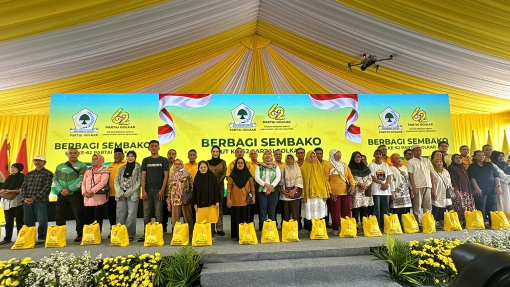 Partai Golkar Salurkan 620 Ribu Paket Sembako Disalurkan untuk Masyarakat di Seluruh Indonesia